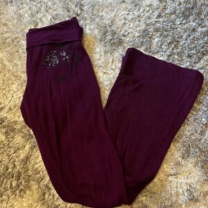 Copper Key Purple Boot Cut Pants